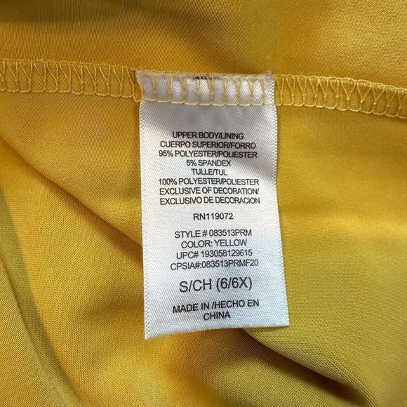 Disney Princess Belle Dress Beauty And The Beast Costume Girls Size Small 6/6X - Picture 10 of 11